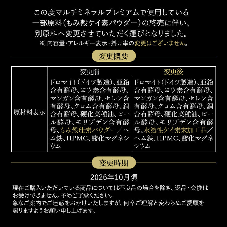 マルチミネラルプレミアム