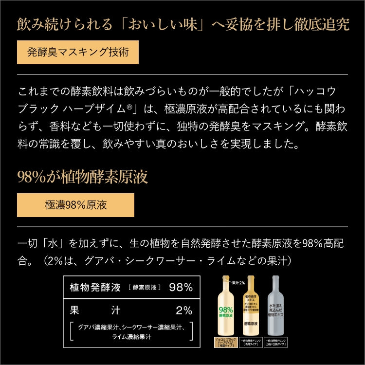 ハッコウブラック ハーブザイム