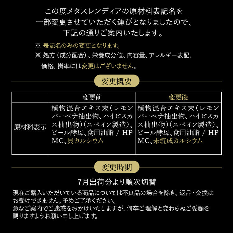 メタスレンディア 10粒 60粒